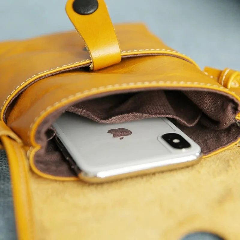 Hot Selling Cute Small Genuine Leather Phone Sling Bag Casual Everyday Phone Bag Crossbody Bag For Women