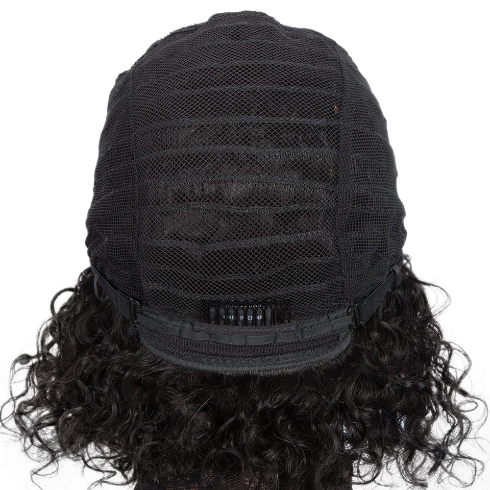 Hot Selling Human Hair Wig Brazilian Afro Kinky Curly Bob Wigs Non Lace Front Human Hair Wigs For Black Women