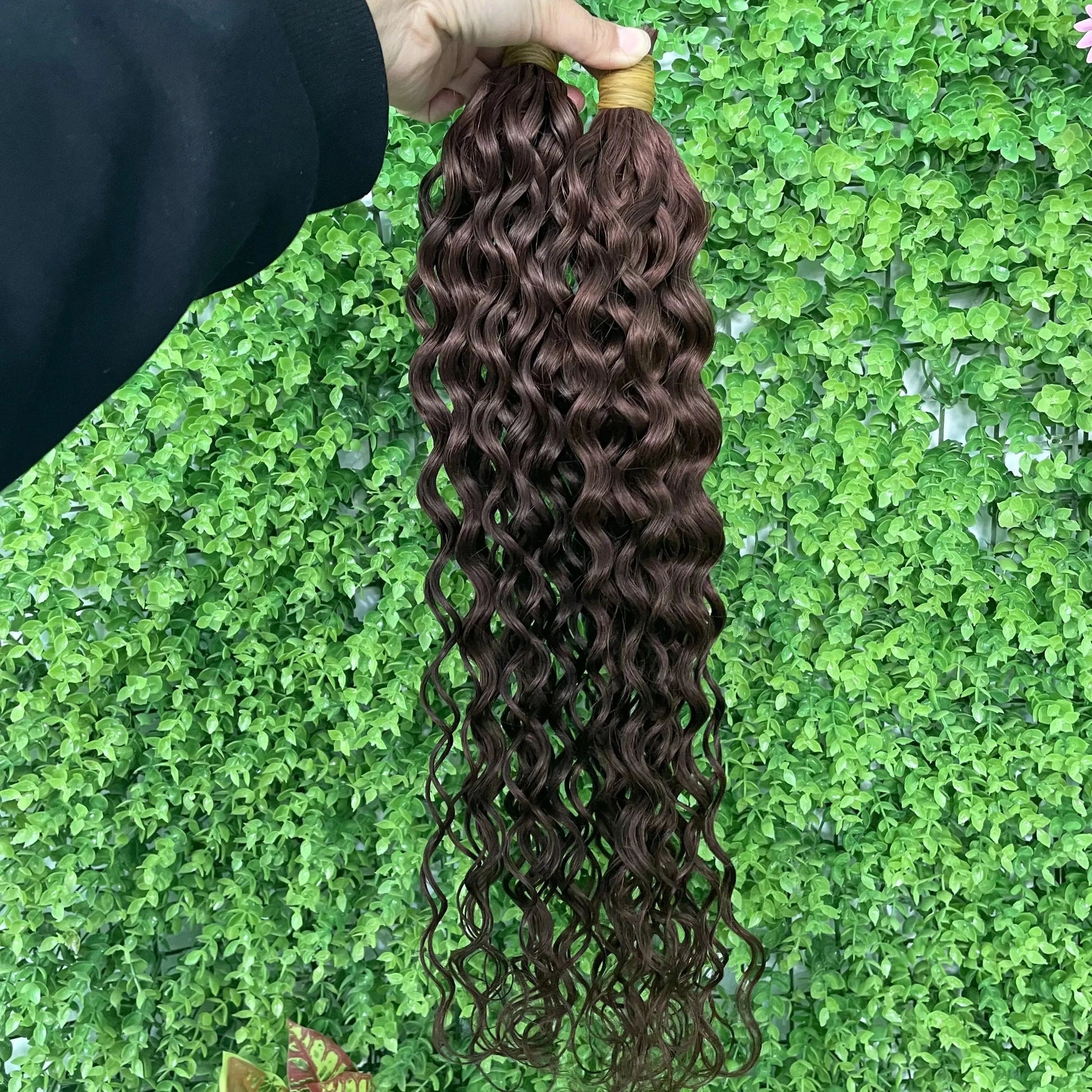 Hot Selling Indian hair #99j #30 #130 #33 color Bulk Hair 20 Inch Deep Wave Bulk Braiding Human Hair