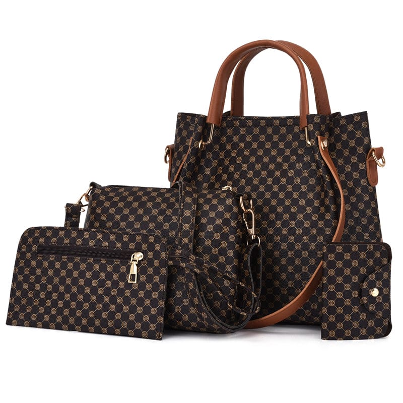 Hot Selling Luxury Women Shoulder Bag Large Capacity PU Leather Handbag Lady 4 Pieces One Set Crossbody Bags Designer Tote Bag