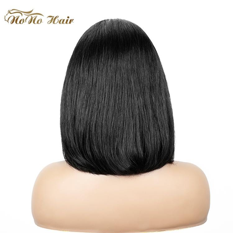 Hot Selling Natural Color 100% Virgin Remy Human Hair straight Bob lace front human Hair wigs for black women