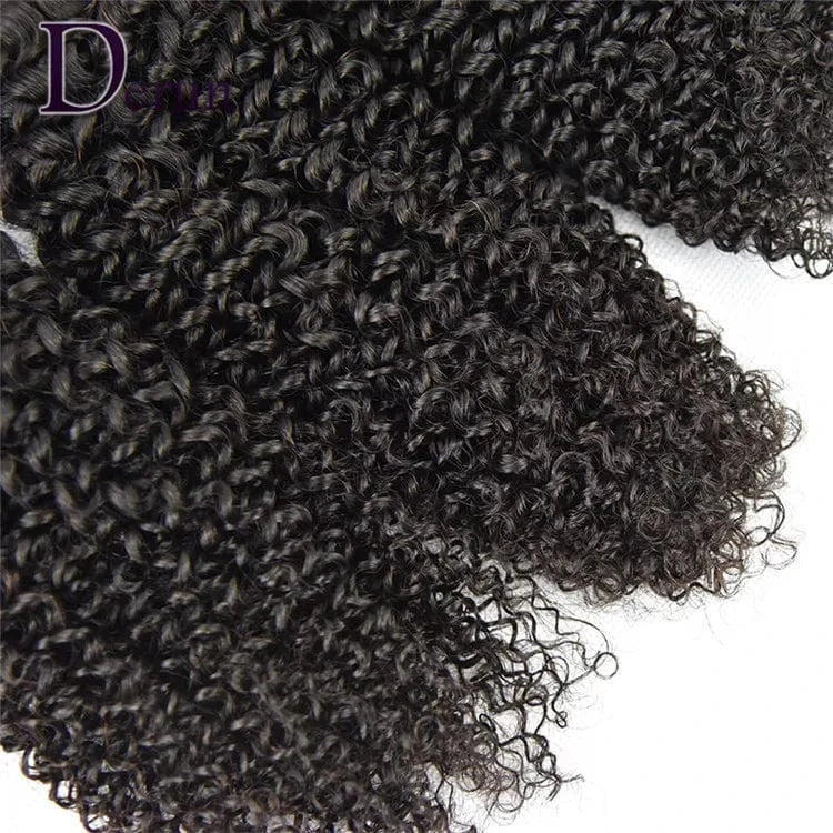 Hot Selling Qingdao Derun Brazilian Hair One donor Virgin Hair Cuticle Aligned kinky curly Human Hair