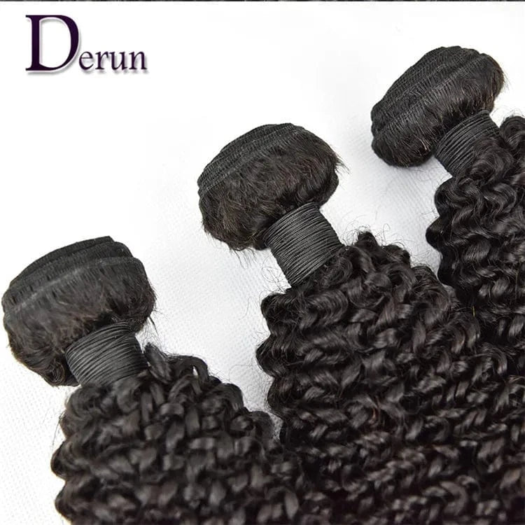 Hot Selling Qingdao Derun Brazilian Hair One donor Virgin Hair Cuticle Aligned kinky curly Human Hair
