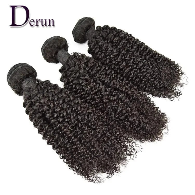 Hot Selling Qingdao Derun Brazilian Hair One donor Virgin Hair Cuticle Aligned kinky curly Human Hair