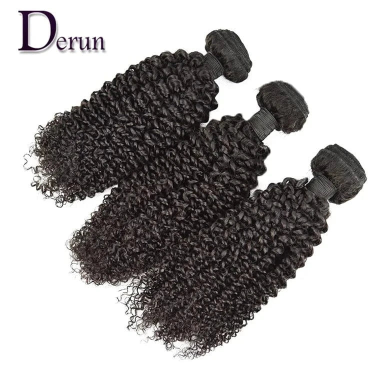 Hot Selling Qingdao Derun Brazilian Hair One donor Virgin Hair Cuticle Aligned kinky curly Human Hair
