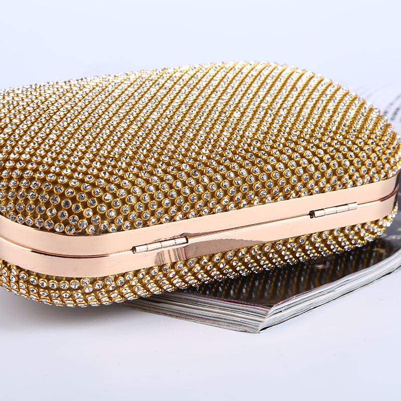 Hot Selling Rhinestone Handbag Clutch Woman Evening Beaded Handmade Crystal Clutch Bags Wedding Shoulder Bag Diamond