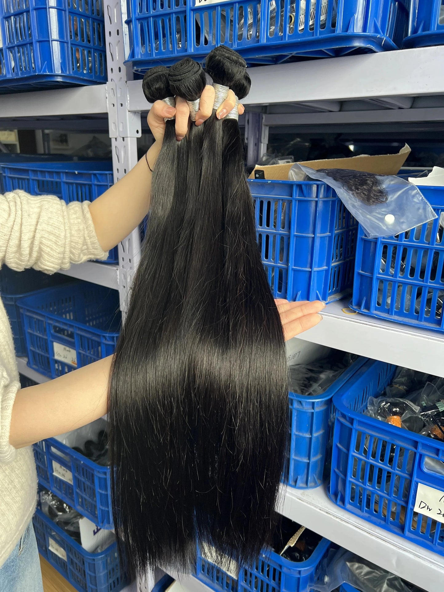 Hot Selling Unprocessed Brazilian Hair One donor Virgin Hair Cuticle Aligned Straight Human Hair with double wefts