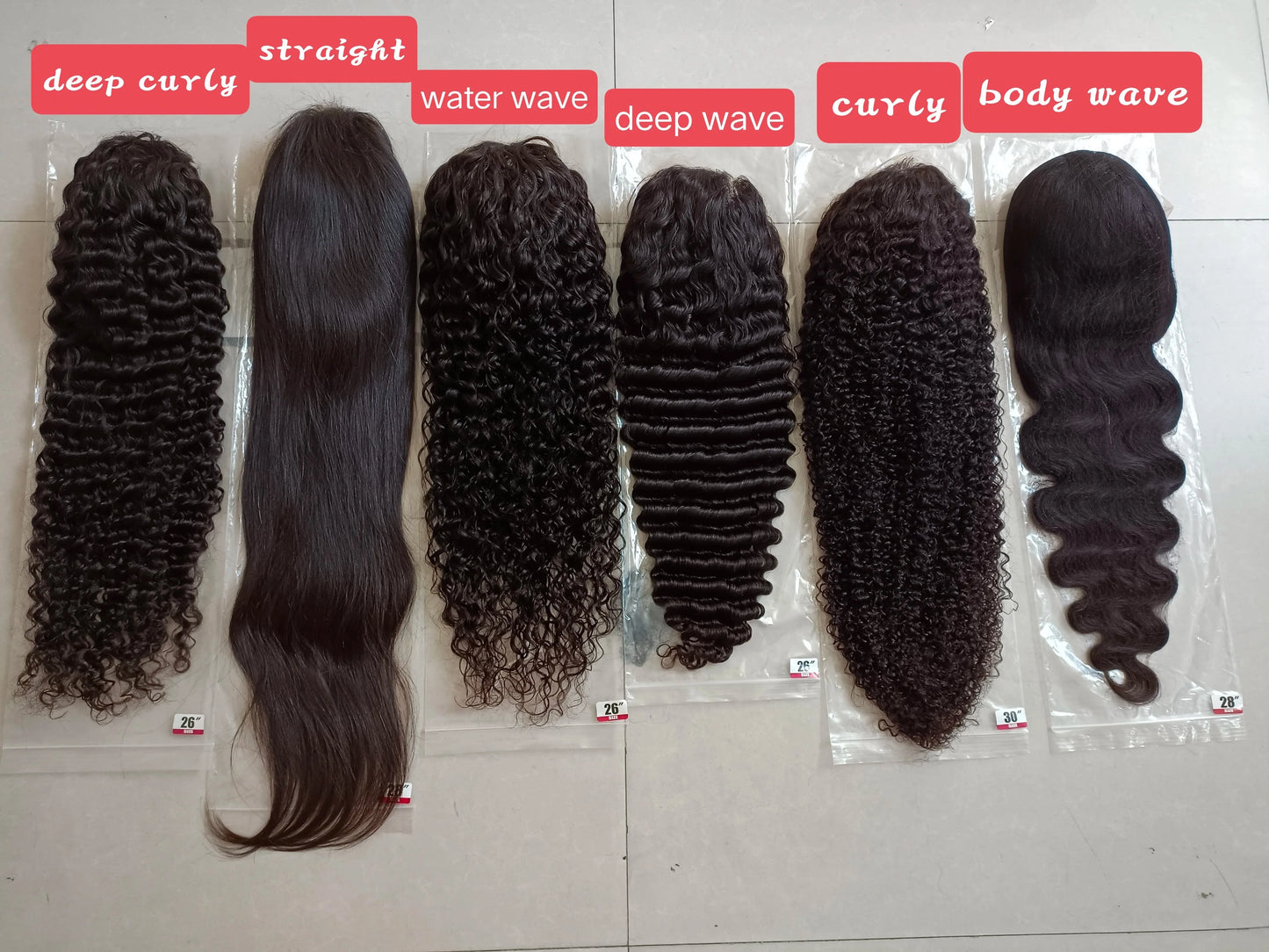Hote selling HD lace 13*6 frontal wig 22 24 26 28 30 32inch straight body deep water curly wave 150% density kinky straight w