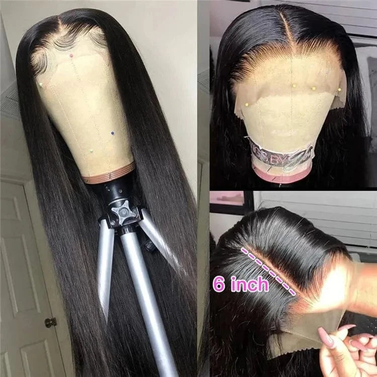 Hote selling HD lace 13*6 frontal wig 22 24 26 28 30 32inch straight body deep water curly wave 150% density kinky straight w