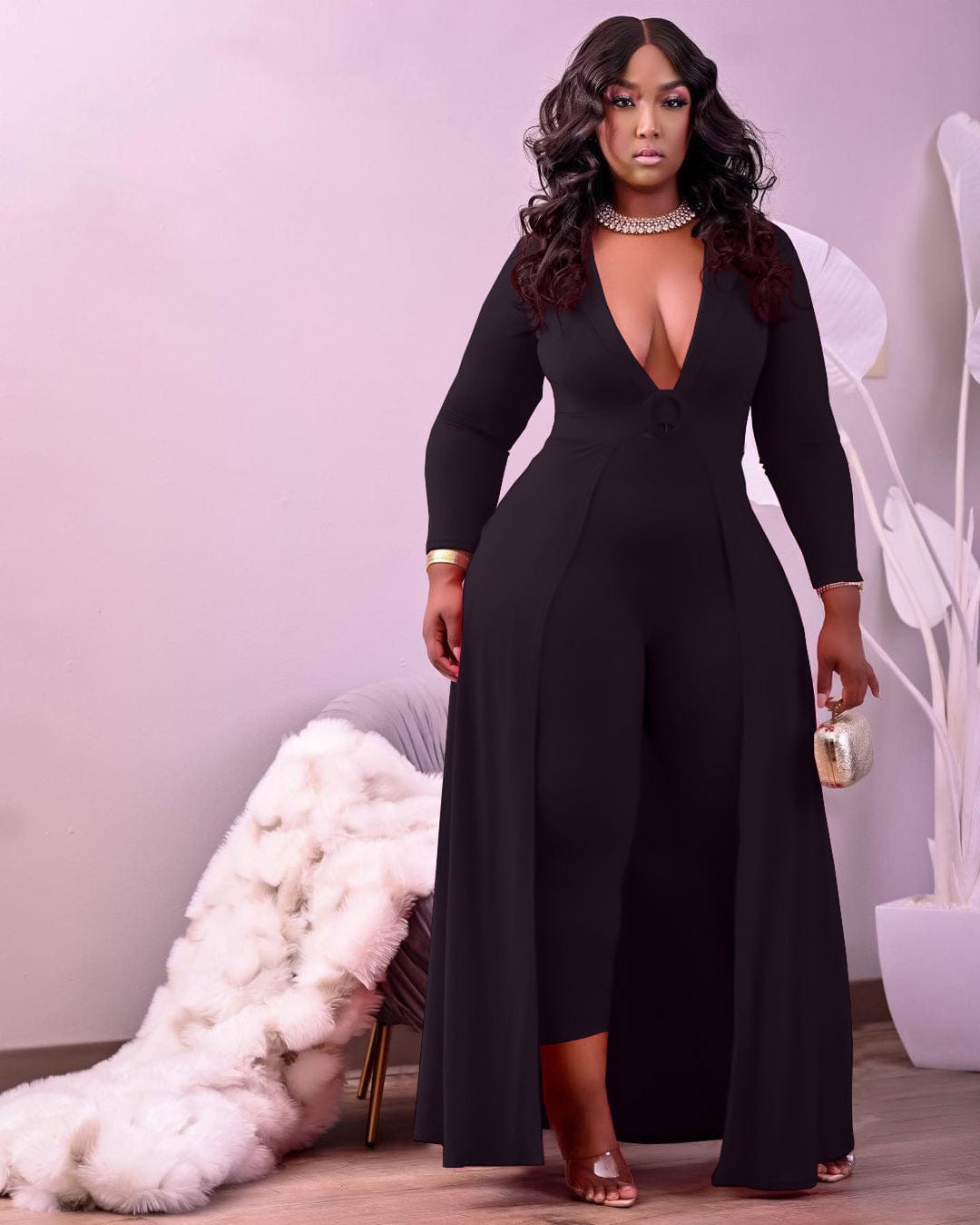 HT-6077 Plus Size Solid Color Women'S Clothing New Design Women And Girl Outfits Casual