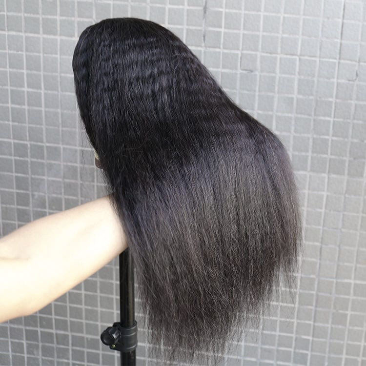 Human Hair 30 Inch Glueless Brazilian Hair Wigs Remy Human Hair Wigs Black Color 150 Density Headband Wig For Black Women