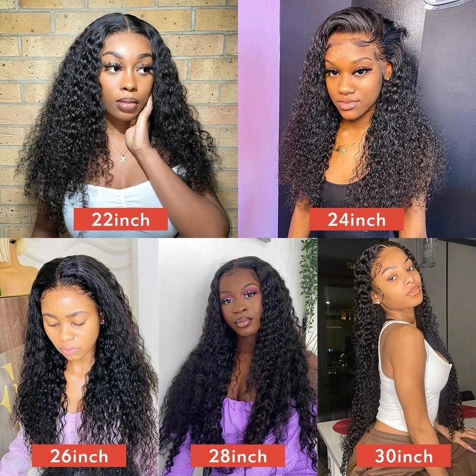 Human Hair HD 5x5 Lace Wigs Deep Curly Style Pre Plucked Lace Wig for Black Hot Selling 100 Brazilian Wig Human Hair