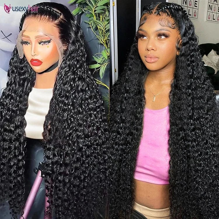 Human Hair HD 5x5 Lace Wigs Deep Curly Style Pre Plucked Lace Wig for Black Hot Selling 100 Brazilian Wig Human Hair