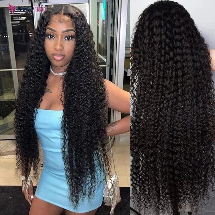 Human Hair HD 5x5 Lace Wigs Deep Curly Style Pre Plucked Lace Wig for Black Hot Selling 100 Brazilian Wig Human Hair
