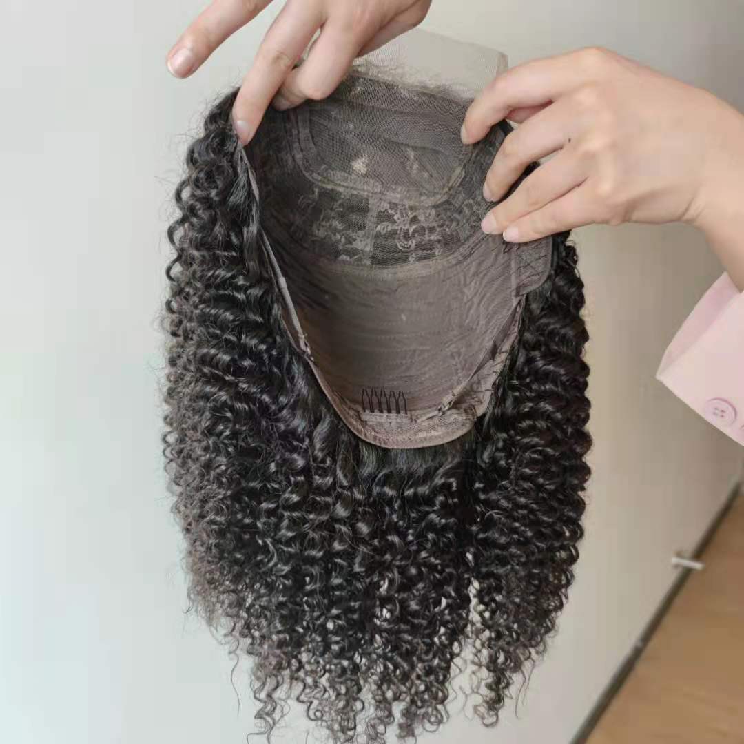 Human Hair Wigs For Black Women, Colored Afro Kinky Curly Red Humain Hair Hd Pixie Cut Lace Front Wigs Vendor