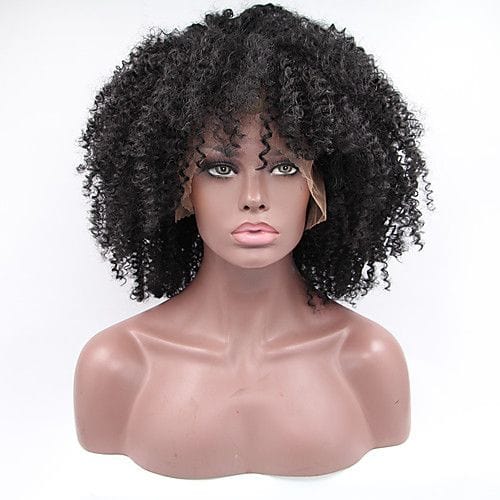 Human Hair Wigs For Black Women, Colored Afro Kinky Curly Red Humain Hair Hd Pixie Cut Lace Front Wigs Vendor