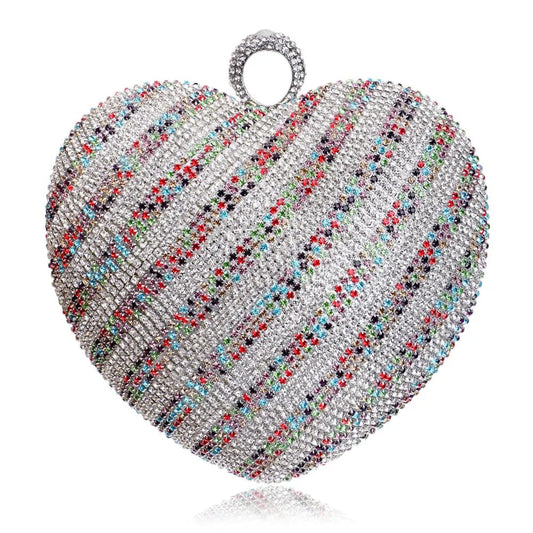 In 2022, the factory wholesale customized double-sided pearl heart pearl handbag party girl wedding bag bride evening bag