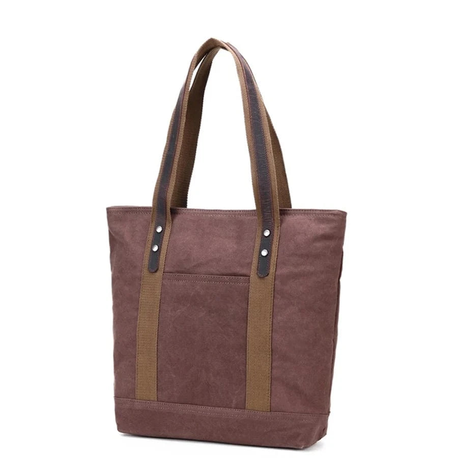 In Stock Cotton Canvas handbag lady purse tote shoulder handbag