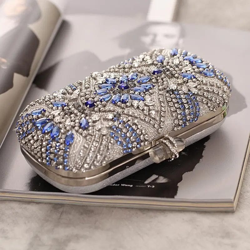 India Style Bling Beaded Diamond Fashion Evening Bags Beaded Sequins Handmade Clutch Ladies Rhinestone Crystal Wedding Bags