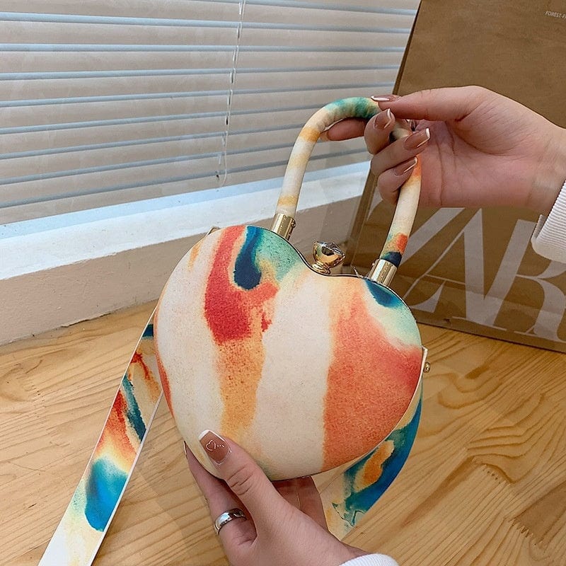 Ins Fashion Acrylic Heart Shaped Bags Purses 2022 Ladies Crossbody Purses and Handbags For Women Luxury
