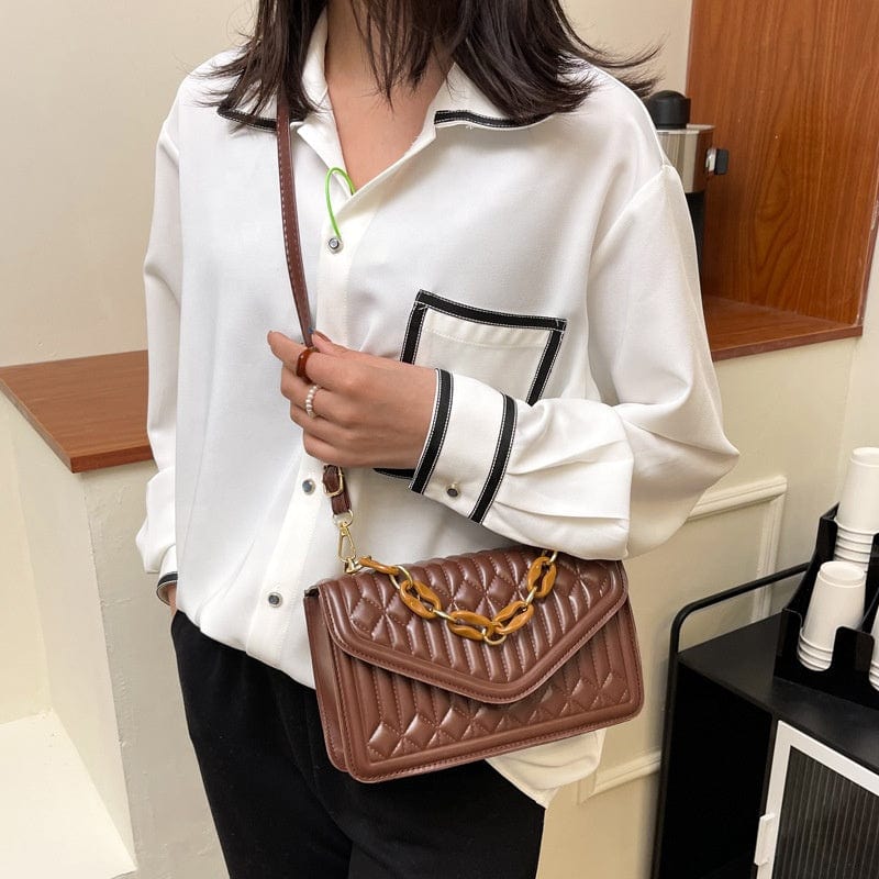 Ins Fashion PU Crossbody Hand Bags Women Handbags Ladies Shoulder Chain Purses 2022 Handbags