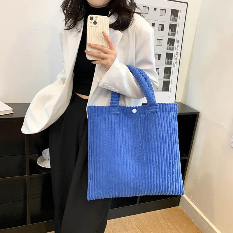 Ins Fashion Winter Purses and Handbags Luxury Women Corduroy Tote Bags Women Handbags Ladies
