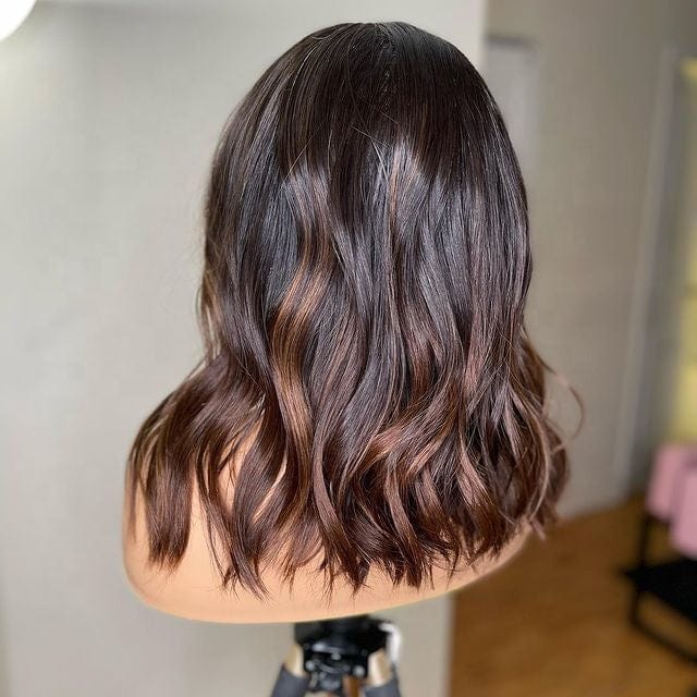 Invishair Wavy Short Bob Wigs 150% Lace Wigs Pre Plucked Hair Wigs 100% Indian Human Hair Lace Front