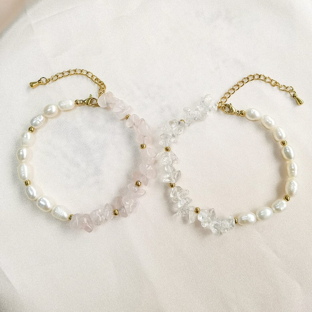 IVIAPRO Jewelry New Arrival Hand Made Pearl And Crystal Bracelets For Women
