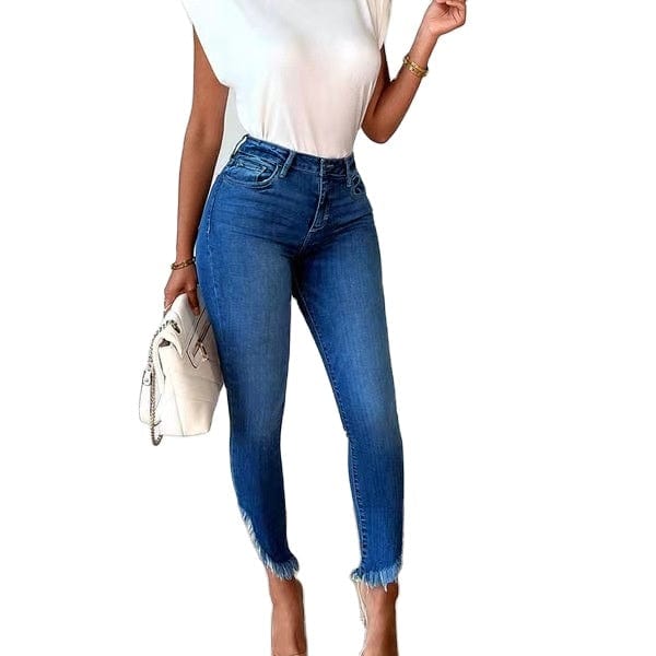 J&H 2023 new arrivals high waist slim fit denim pants sexy ankle jeans for women fashion pantalon jean femme