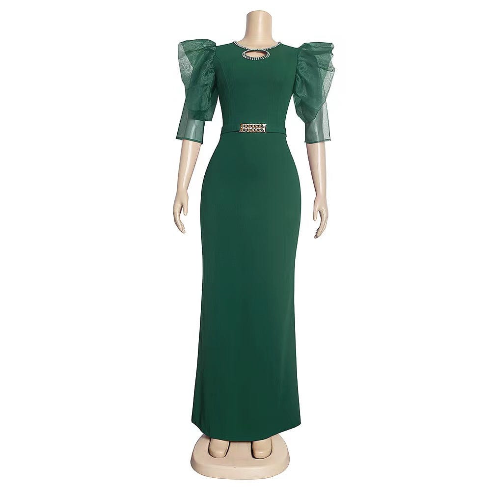 J&H 2023 new arrivals two tone loose maxi dress women v neck robes summer trendy kaftan dress free size