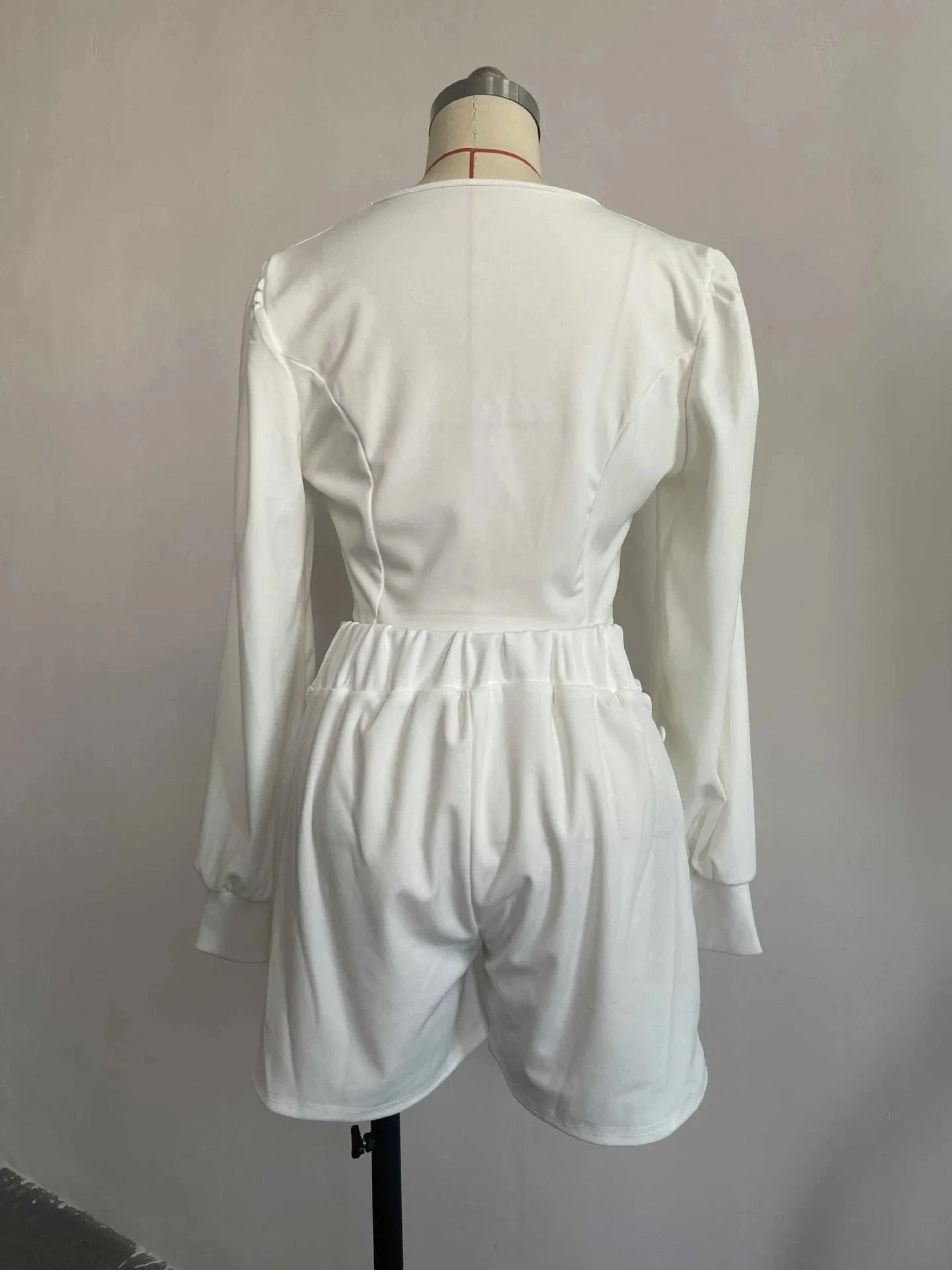 J&H New Arrival Long Sleeve Short Shirt Hollow Out High Waist Shorts Casual Outfits For Women Two Piece Set Women Clothing