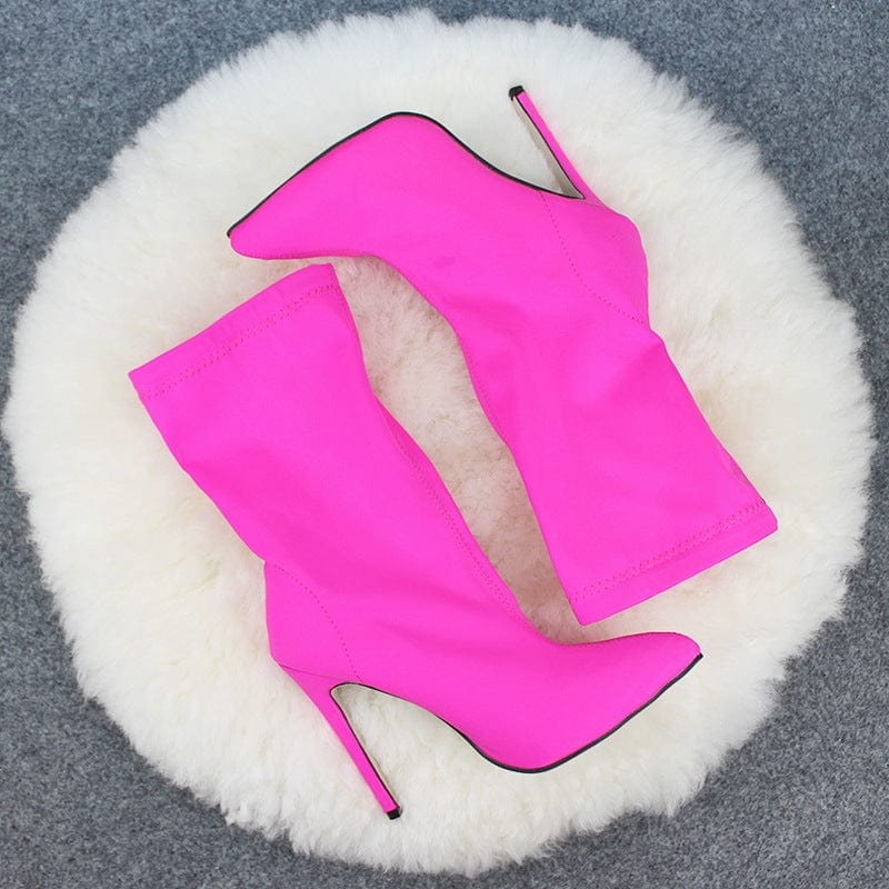 JANHE bottes femmes Fashion Autumn winter Quality Female Ladies Shoes Stiletto heels sexy women high heel ankle boots