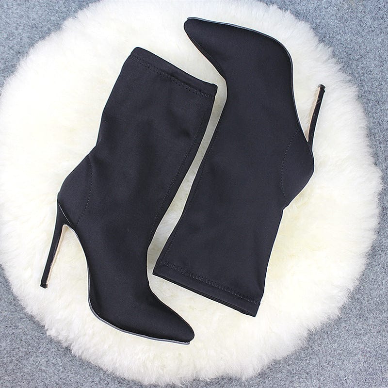 JANHE bottes femmes Fashion Autumn winter Quality Female Ladies Shoes Stiletto heels sexy women high heel ankle boots
