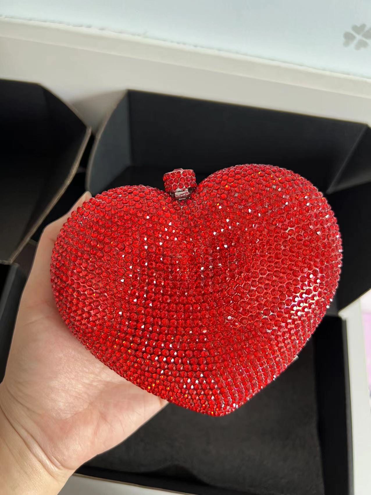 JANHE Sac a main femme Luxury Diamond Wedding Box Purses Bridal Handbags Crystal Cupcake Women Evening Bags Clutches