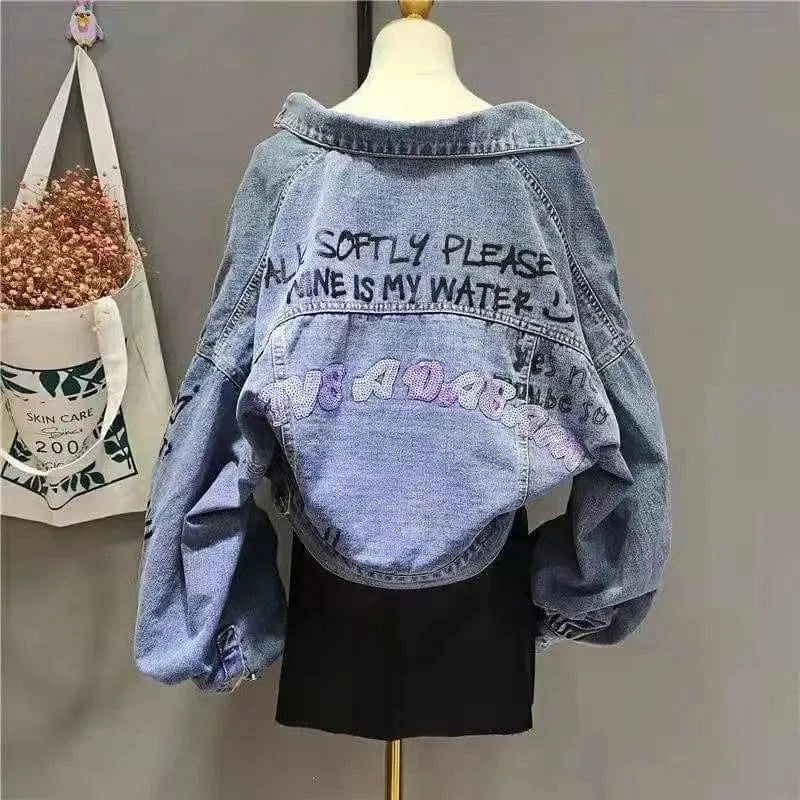 JL23752 Women Casual Clothing White Jean Jacket Women Best Jacket Women Blue White Denim Jackets
