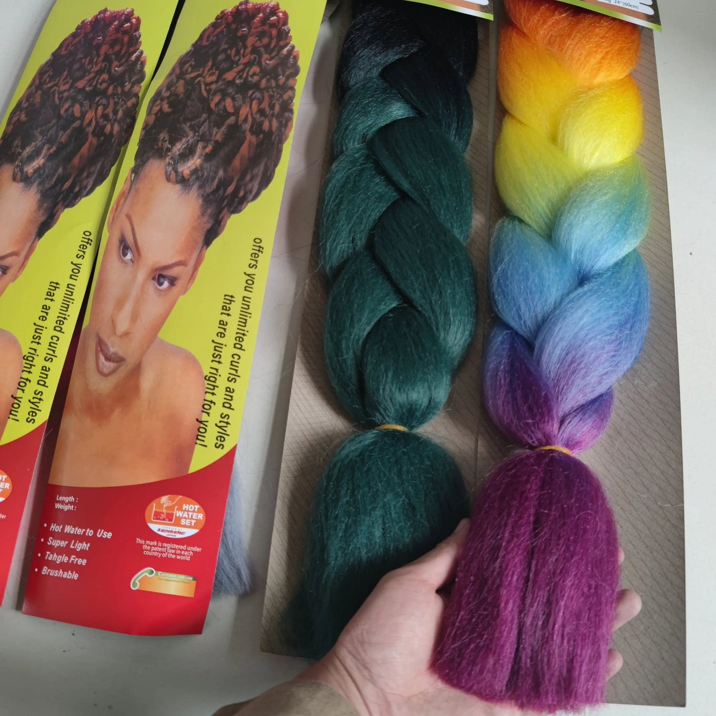Jumbo Synthetic Braiding Hair 24 inch Ombre Color Synthetic Hair Braids Pre Stretched Wholesale Braiding Hair Extensions