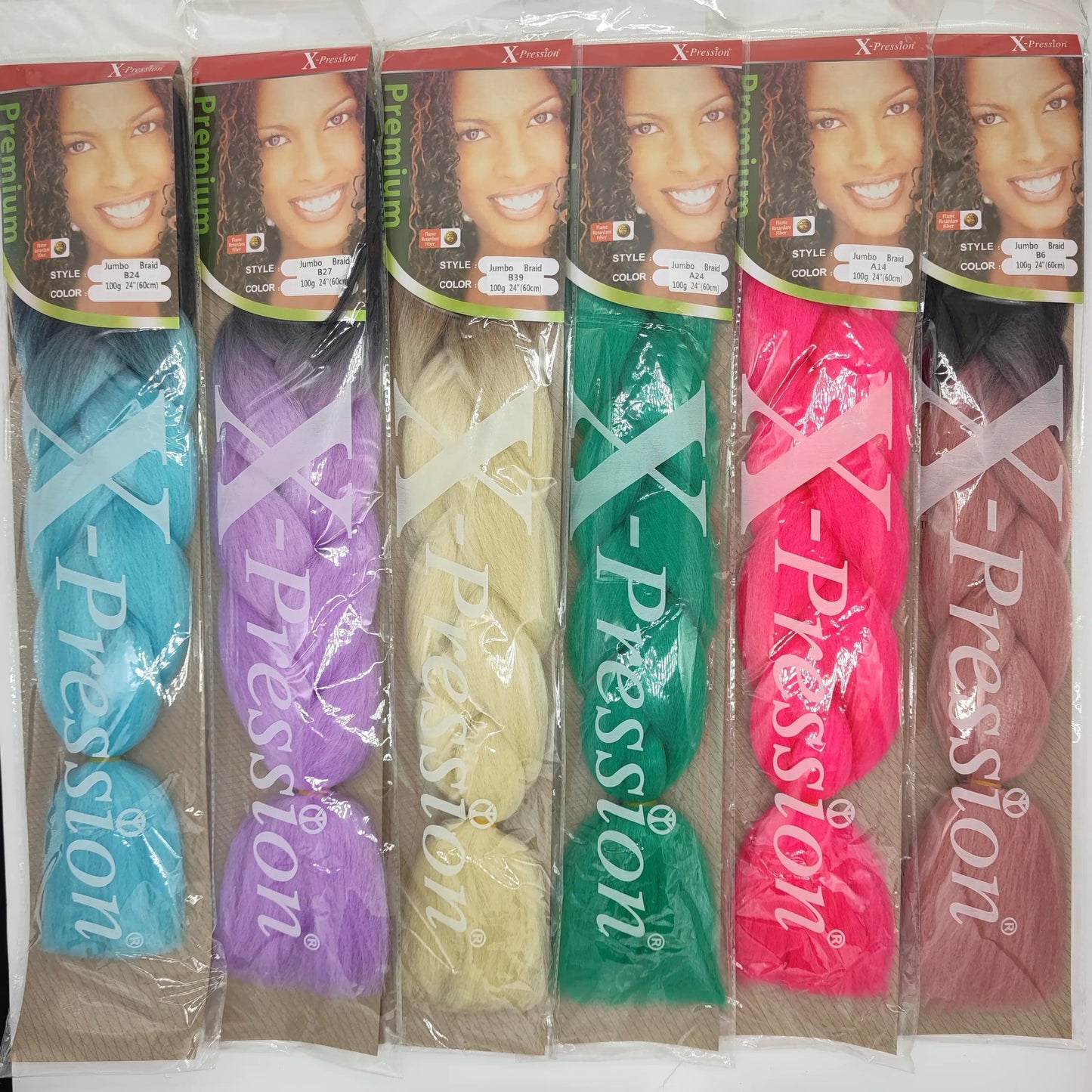 Jumbo Synthetic Braiding Hair 24 inch Ombre Color Synthetic Hair Braids Pre Stretched Wholesale Braiding Hair Extensions