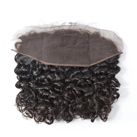 KBL Afro kinky curl human hair lace frontal piece,hair piece lace closure,top quality transparent lace frontal virgin hair