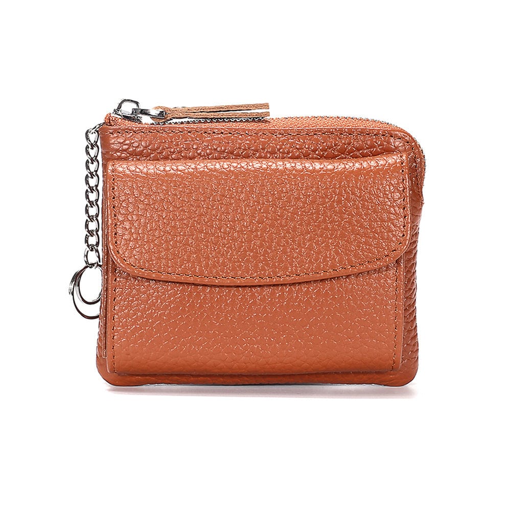 Keychain coin purse mini zipper change wallet small card holder for women ladies