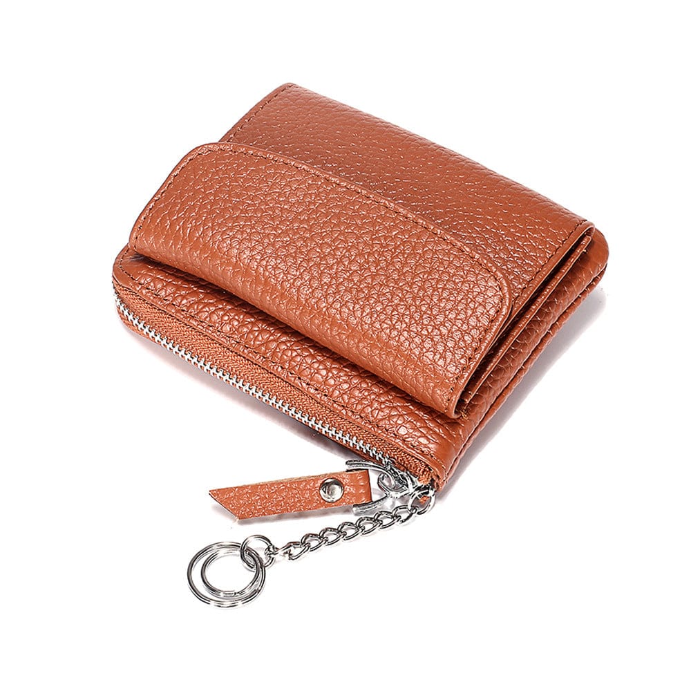 Keychain coin purse mini zipper change wallet small card holder for women ladies