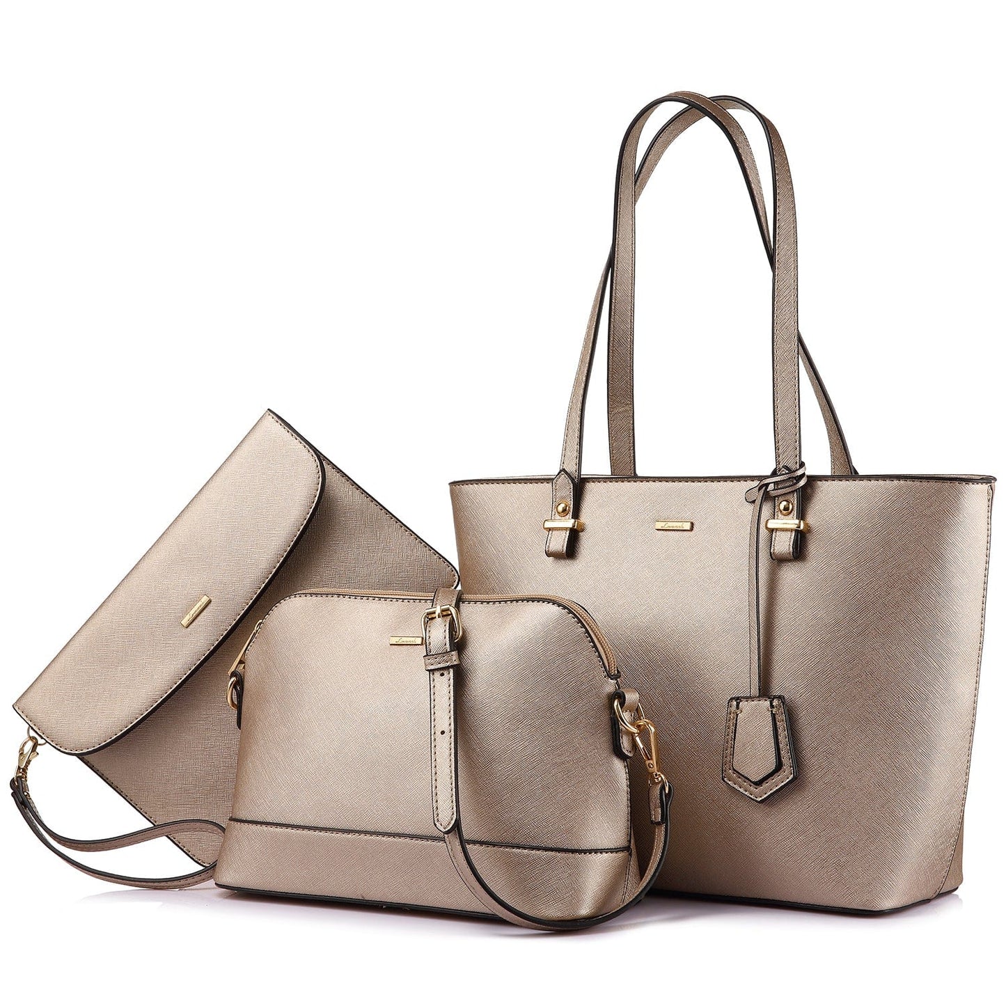 Khaki Lovevook Hot Selling Women's Purse Handbags Set for Women Office Hand Bags Ladies
