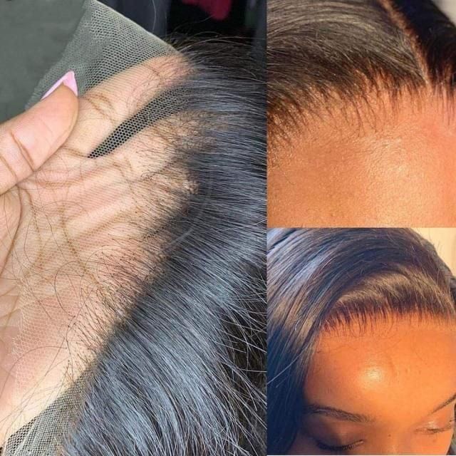 Kinky Curly Cuticle Aligned Virgin Human Hair Natural Lace Wig Bleached Knots Transparent Swiss HD Full Lace Front Closure Wig