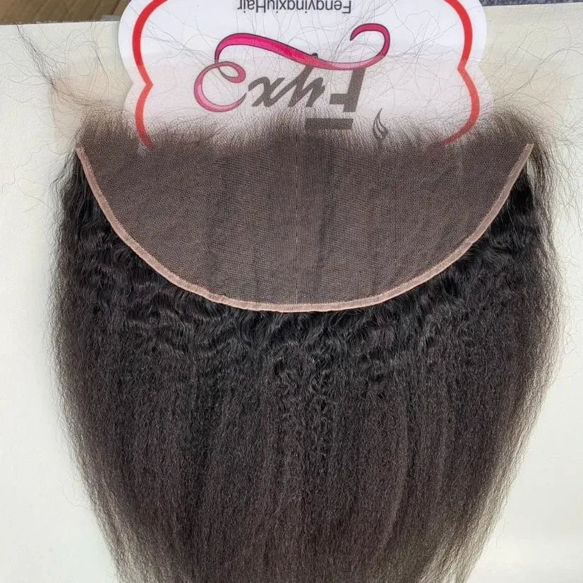 kinky straight Wholesale 2x6 4x4 5x5 6x6 7x7 13x4 13x6 perruque hd lace frontal and hd lace closure