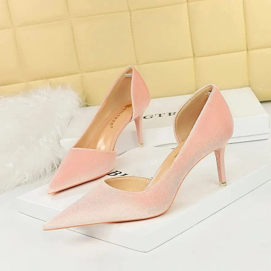 Kitten Heel 2023 New Women Office Pumps Sexy Party Stiletto Wedding Shoes Large Size 43 Female Luxury Heels