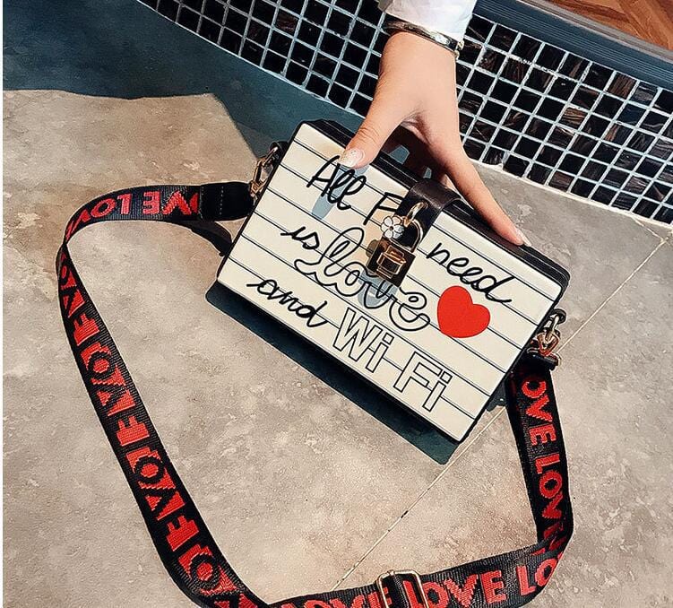 Korean Style Sling Bags Women Handbags Queen Square Ladies Shoulder Bags Cross Body Purses