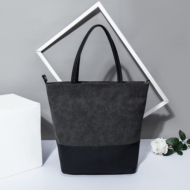 L (35*17*38CM) / black Luxury large capacity pu leather ladies crossbody sling tote bag purses fashion tote handbags for women