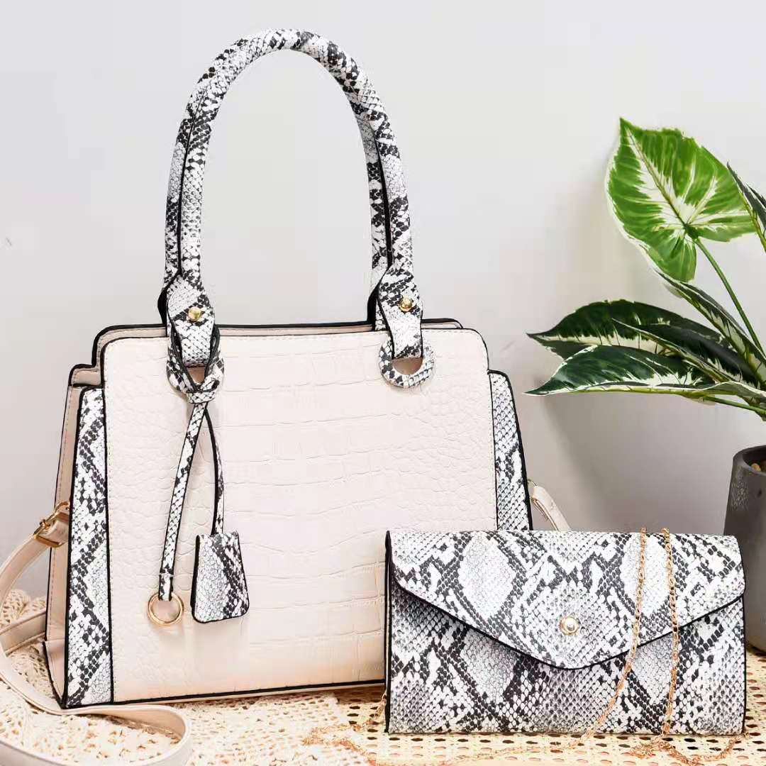 L / Beige Factory new 2022 tide crocodile print large capacity big handbag women  tote bag women hand bags  shoulder cross body bag 13143