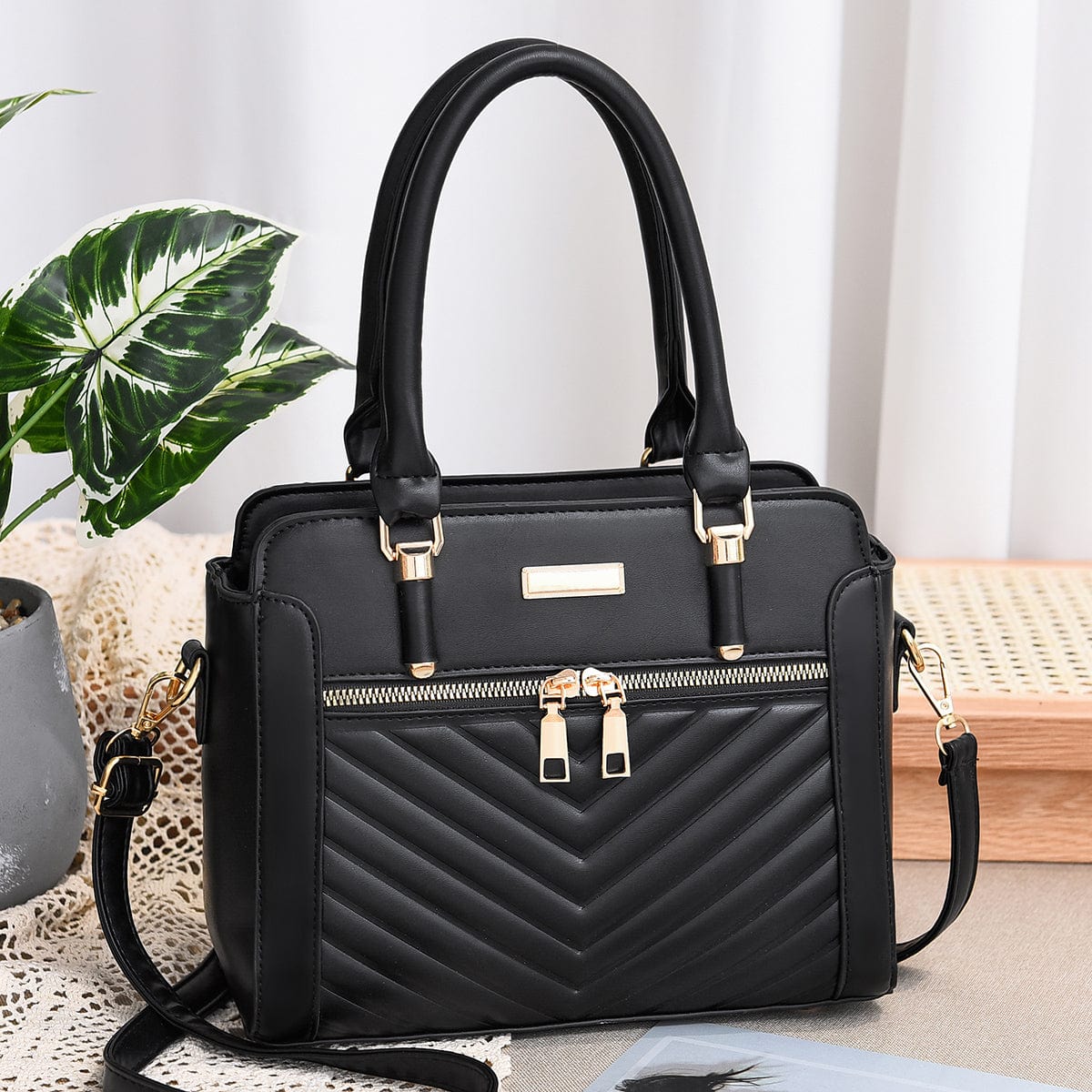 L / black 2022 Factory Wholesale New High Quality Ladies Bag Large Capacity Handbag Shoulder Bags Cross-body Women's Bag 13072