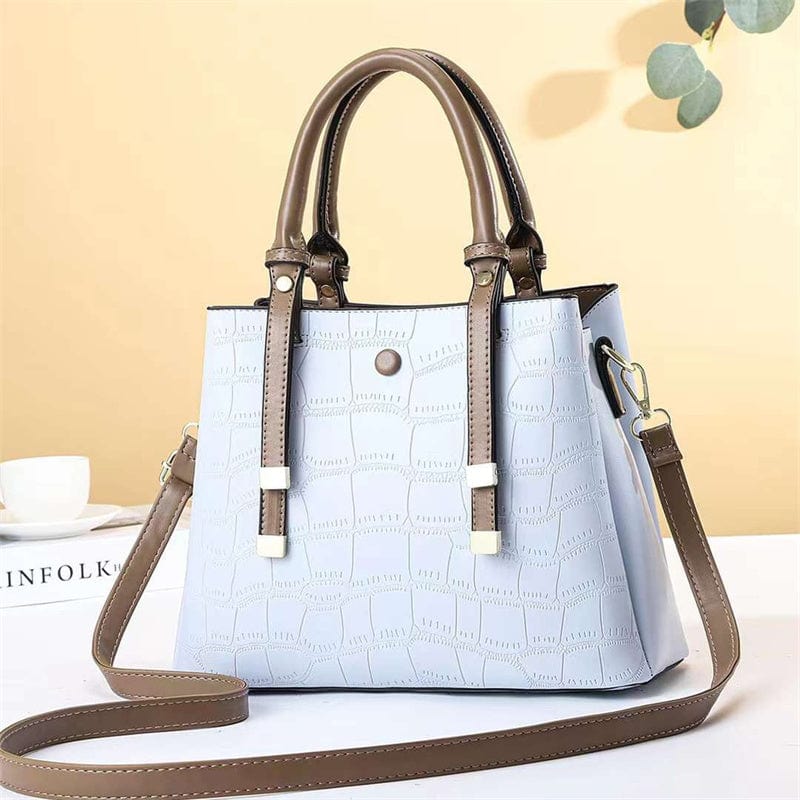 L / Blue stone pattern high quality party messenger bag large capacity luxury ladies shoulder bag fashion wholesale handbags