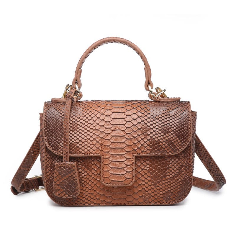 L / brown 2023 new design green handbag bag women pu leather sling bag for woman embossed ostrich skin handbags